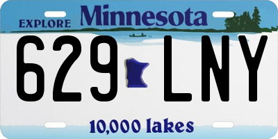 MN license plate 629LNY
