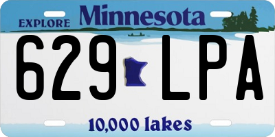 MN license plate 629LPA