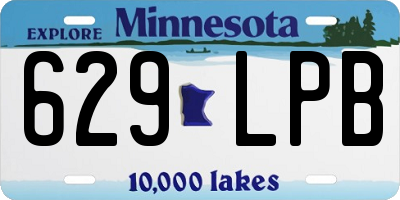 MN license plate 629LPB
