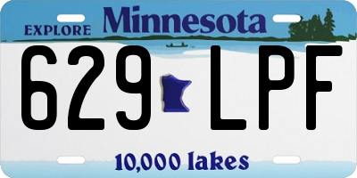 MN license plate 629LPF