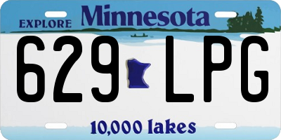 MN license plate 629LPG