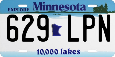MN license plate 629LPN