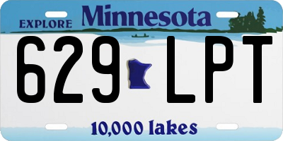 MN license plate 629LPT