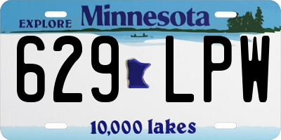 MN license plate 629LPW
