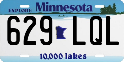 MN license plate 629LQL