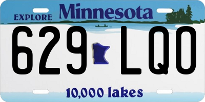MN license plate 629LQO