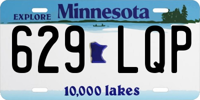 MN license plate 629LQP