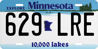 MN license plate 629LRE