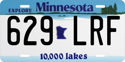 MN license plate 629LRF