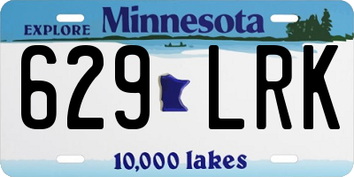 MN license plate 629LRK