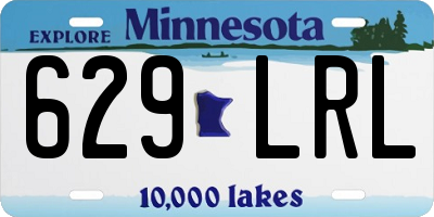 MN license plate 629LRL