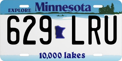 MN license plate 629LRU