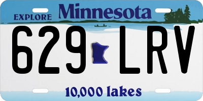 MN license plate 629LRV