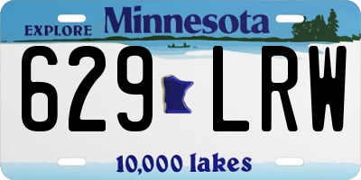 MN license plate 629LRW
