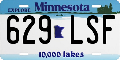 MN license plate 629LSF