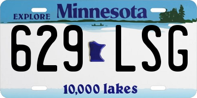 MN license plate 629LSG