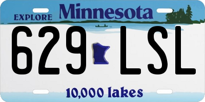 MN license plate 629LSL