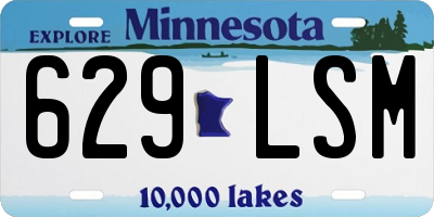 MN license plate 629LSM