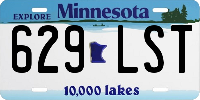 MN license plate 629LST