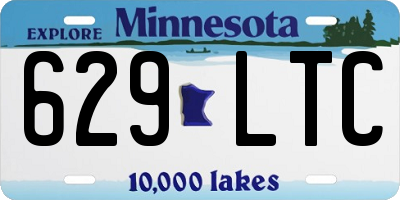 MN license plate 629LTC