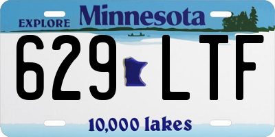 MN license plate 629LTF