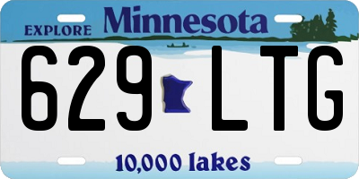 MN license plate 629LTG