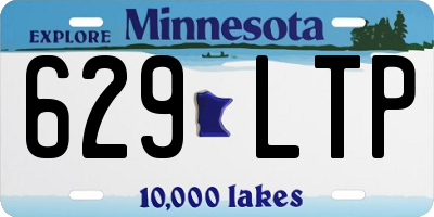 MN license plate 629LTP