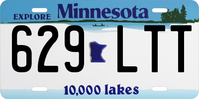 MN license plate 629LTT