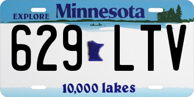 MN license plate 629LTV