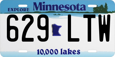 MN license plate 629LTW