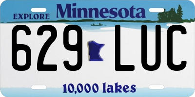 MN license plate 629LUC