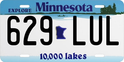 MN license plate 629LUL