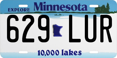 MN license plate 629LUR