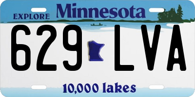 MN license plate 629LVA