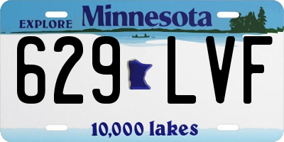 MN license plate 629LVF