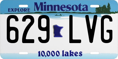 MN license plate 629LVG