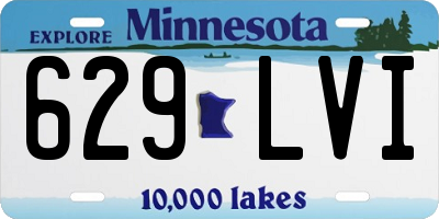 MN license plate 629LVI