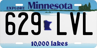 MN license plate 629LVL