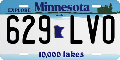 MN license plate 629LVO