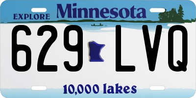 MN license plate 629LVQ