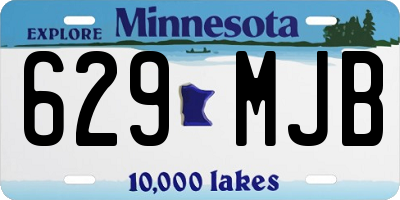 MN license plate 629MJB