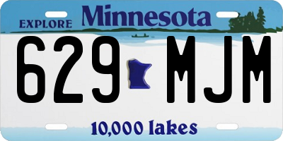 MN license plate 629MJM