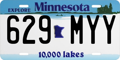MN license plate 629MYY