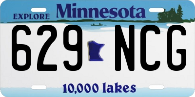 MN license plate 629NCG