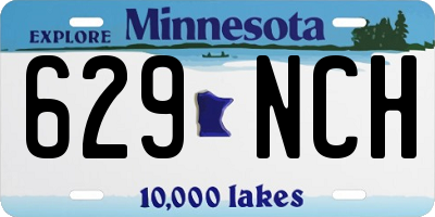 MN license plate 629NCH
