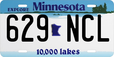 MN license plate 629NCL