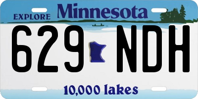 MN license plate 629NDH