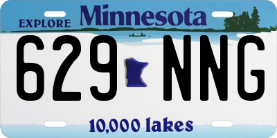 MN license plate 629NNG