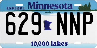 MN license plate 629NNP