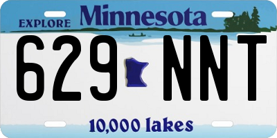 MN license plate 629NNT